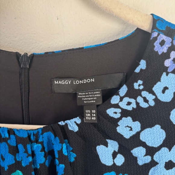 Maggy London Flutter Sleeve Asymmetrical Hem Dress (NWT) - Picture 5 of 5